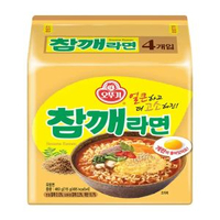 其他品牌 - 韓國進口不倒翁芝麻拉麵碗面袋裝韓式雞蛋面微辣泡麵湯面速食麵