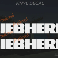 Liebherr Decals - Vinyl Cut Decals - Cranes, Trucks, Forklifts, Material Handling