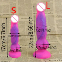 Colorful Realistic Dog Dildo Simulation Penis Animal Dildo Anal With Suction Cup Adult Sex Toy For Woman Lesbian Strapon Dildo