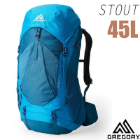 【GREGORY】STOUT 45 男款專業健行登山背包(45L_附全罩式防雨罩)_149375-A267 界限藍