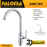 Murah Paloma Fcp 6261 Keran Sink Angsa Cuci Piring Dapur Wastafel Kran