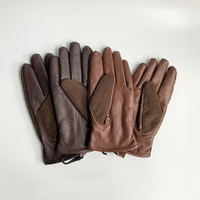 美國百分百【全新真品】Ralph Lauren 手套 配件 防風 透氣 RL 防寒 女款 皮革 深棕 棕色 AU79