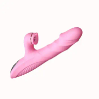 Female vibrator massage stick double head vibration masturbator adult clit sucker dildo sex products