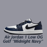 NIKE 耐吉 休閒鞋 Air Jordan 1 Low OG Golf Midnight Navy 午夜海軍藍 女鞋 DD9315-104