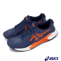 Asics 網球鞋 GEL-Challenger 14 Clay 男鞋 藍 橘 避震 耐磨 紅土 運動鞋 亞瑟士 1041A449401