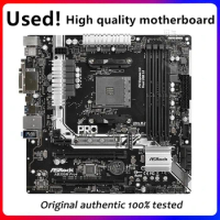 For ASRock AB350M Pro4 Motherboard Socket AM4 DDR4 For AMD B350M B350 Original Desktop Mainboard SATA III Used Mainboard