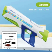 Automatic Fully With Continuous Lighting Electric Water Guns，2024 NEW Toy Guns Summer Pool Outdoor Toys for Kids Adults Gifts