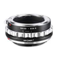 K&amp;F Concept NIK(G)-EOS R for Nikon G D AIS Auto mount lens to Canon EOS RF camera EOS R5 EOS R6 R7 Lens Adapter