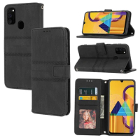 For Samsung Galaxy S20FE S21FE Plus Ultra A51 A71 4G A12 A52 A32 5G A02S M30S PU Leather Flip Case Business Protective Holster