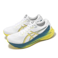 Asics 慢跑鞋 GEL-Kayano 30 男鞋 白 黃 支撐 厚底 緩衝 運動鞋 亞瑟士 1011B548101