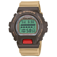 【CASIO 卡西歐】G-SHOCK 80年代氛圍 復古新色電子錶款 DW-6600PC-5_50mm