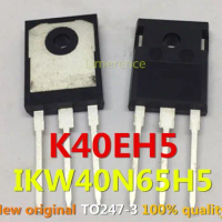 100% nuevo 5PCS/lote original MOSFET IGBT K40EH5 IKW40N65H5 650V 40A TO-247 Transistor