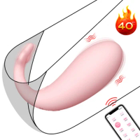 Wireless APP Remote Control G Spot Vibrators Wear Panties Heating Vibrating Egg Clitoris Stimulator Dildo for Women Sex Toys