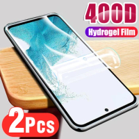 2pcs Front Hydrogel Film Sumsung A54 A 54 54A SM-A546B HD Full Coverage Protective Soft Film For Samsung Galaxy A54 6.6 inches