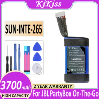 Battery SUN-INTE-265 3700mAh For JBL PartyBox On-The-Go Speaker Bateria