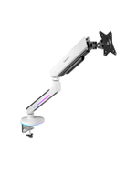 Single Monitor Arm + RGB Lighting แขนจับจอเหมาะสำหรับ 1 จอ ขนาด 27-45 นิ้ว รุ่น FN-SPAS-S สีขาว