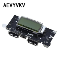 Dual USB 18650 Battery Charger PCB Power Module 5V 1A 2.1A Mobile Power Bank Accessories for Phone DIY LED LCD Module Board