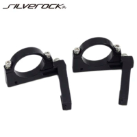 SILVEROCK Alloy Front Derailleur Clamp FD Adapter Braze on 38mm to 39mm For Brompton 3SIXTY Pikes JAVA FIT Folding Bike 2 Speed