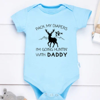 Infant Baby Clothes Fashion Grey Short slept Unisex Girls and Boys Rompers 0-24 Months Cartoon Deer Text Print Jumpsuit Costume