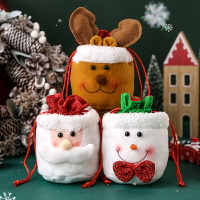 彩色雪人蘋果袋圣誕裝飾禮物袋禮品袋平安果包裝袋子通用襪子兒童小禮物袋