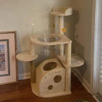 Cat Furniture Condo Modern Wall Mounted Cat Tree Activity Tower Wall Shelves Beautiful Cat Tree Tower for pets