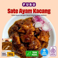 FUBU Sate Ayam Kacang - Chicken Satay Paha Full Daging khas Madura - Satu Porsi Lauk Instan Frozen