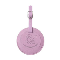 JOSHEE - Luggage Name Tag ID Label Nama Tanda Identitas Koper Waterproof Tags Portable Purple Bulat