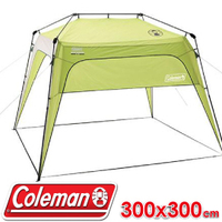 【Coleman 美國 快搭半截式遮陽帳300 綠】CM-23498/遮陽帳/客聽帳/露營