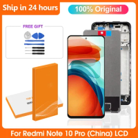 6.6" Original For Xiaomi Redmi Note 10Pro 5G China Version LCD Display Screen Touch Panel Digitizer For Redmi Note 10 Pro Screen
