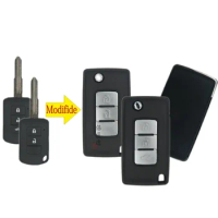 BaoJiangDd Modified Flip 2/3 Buttons Car Remote Key Shell For Mitsubishi NEW Outlander Lancer Eclipse Galant Mirage Key Shell