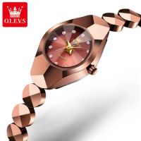 OLEVS 7007 Fashion Watch For Women, Quartz Tungsten steel Strap Waterproof Women Wristwatches