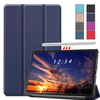 For Samsung Galaxy Tab S6 Lite 10.4 Inch SM-P610 SM-P615 2020 Case Tri-Fold PU Leather Stand Smart Cover for Tab S6 Lite 10.4 ''