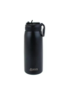 Oasis Oasis Stainless Steel Insulated Sports Water Bottle with Straw 780ML - Black
