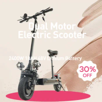 JUESHUAI Adult Electric Scooters 2400W 18AH Long Battery Life Electric Scooters Remote Control E Scooters with Soft Seat