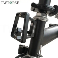 TWTOPSE Front Carrier Block For Brompton Folding Bike Bag Bracket Holder Luggage Mounting CNC Aluminum Alloy Bicycle 3SIXTY Part