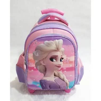 TROLLEY TAS DORONG ANAK PAUD PEREMPUAN BAHAN TAHAN AIR PAUD ( kode 4 ) Frosen 12
