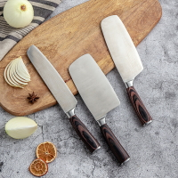 不銹鋼菜刀超快鋒利切片刀廚師專用切肉刀斬切刀家用廚房刀具套裝