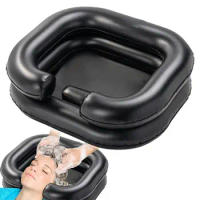 Inflatable Shampoo Basin Portable Shampoo Bowl PVC Portable Shampoo Pad Hair Wash Bowl for Wheelchair Elderly Bedridden Washing