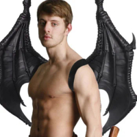 Christmas Adult Cos Dragon Devil Wings Prop Male and Female Warriors Super Large Feather Wings Ball Performance Dressing