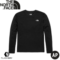 【The North Face女 排汗長袖T恤《黑色》】7QUI/露營/登山/T恤