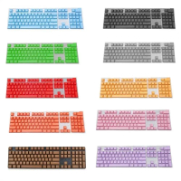 Phổ 104Pcs Đầy màu sắc 61/87 104/108 Bàn Phím cơ khí Cơ khí Keycaps Trống Keycaps Backlit Key Cap Bà