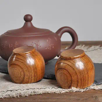 Mini Wooden Tea Cup Natural Wooden Cup Jujube Wood Handle Cups Beer Mugs Tea Milk Water Cup Home Restaurant Office Drinkware
