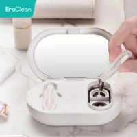 Xiaomi Eraclean Contact Lens Case Cleaning Box Portable Rechargeable Ultrasonic Automatic Cleaner Washer Eliminated Bacteria