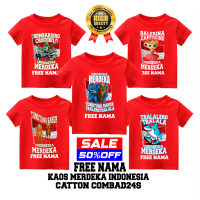 ANOMALI MERDEKA INDONESIA Kaos Atasan Anak 1-6th Catton Combad24s Free Nama Sale 50% Off Fashion Bah
