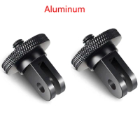 Aluminum CNC Mini Tripod Mount 1/4 Screw Head Adapter for GoPro Hero 12 11 10 9 8 for Sony for insta360 one x2 Camera Accessory