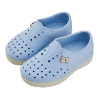【Disney 迪士尼】迪士尼童鞋 奇奇蒂蒂 飾品造型防水休閒洞洞鞋-藍(MIT台灣在地工廠製造)