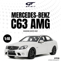 MERCEDES-BENZ C63 AMG DIAMOND WHITE 2007 1/18 (GT Spirit)