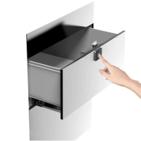 Plastic Fingerprint Cabinet Drawer Locker Cupboards Door Dock Biometric Electric Lock With Chargeable Battery