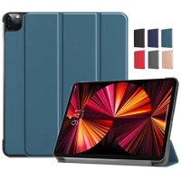 For iPad Pro 12 9 2022 Case 5th Generation Folding Stand Hard PC Back Smart Folio Cover for iPad Pro 11 inch 2022 2021 2018 Case