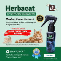 Herbacat Obat Semprot Jamur dan Scabies Kucing Terjamin Ampuh